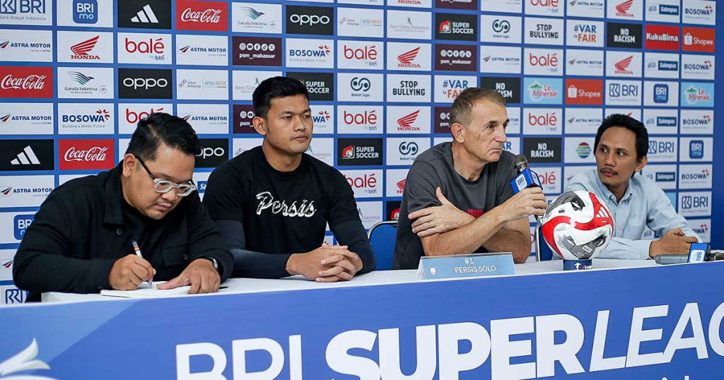 Persis Solo Bawa Bekal Positif Hadapi PSM, Milomir Seslija Ingatkan Pemain Tetap Waspada